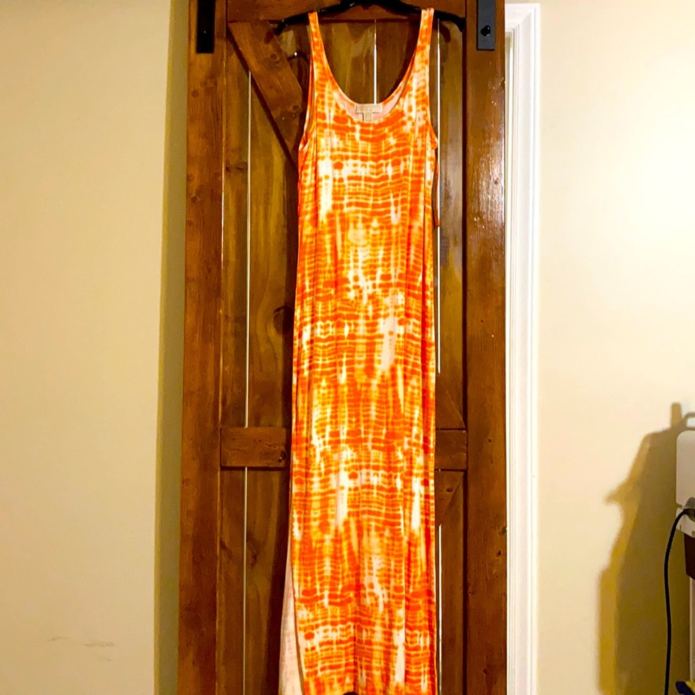 Michael Kors Medium Orange Tye Dye Maxi